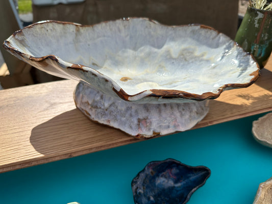 Large oyster bowl centerpiece